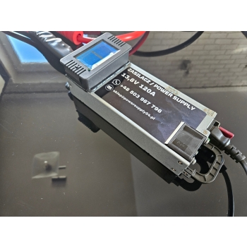 POWER SUPPLY 14,4V 120A / VOLTAGE & AMPS METER /